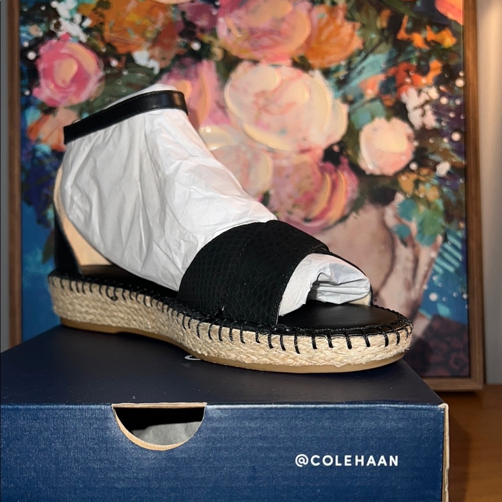 Black Espadrille Sandals